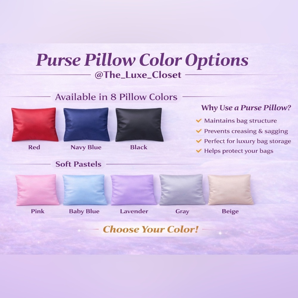 Purse Pillow (Various Colors)